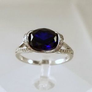 2ct Horizontal Lab Created Sapphire